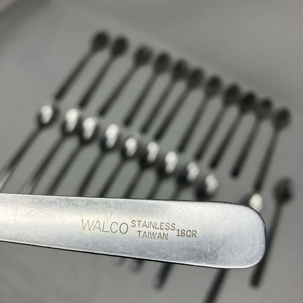 Walco Stainless Iced Tea Spoons 18CR 7.75